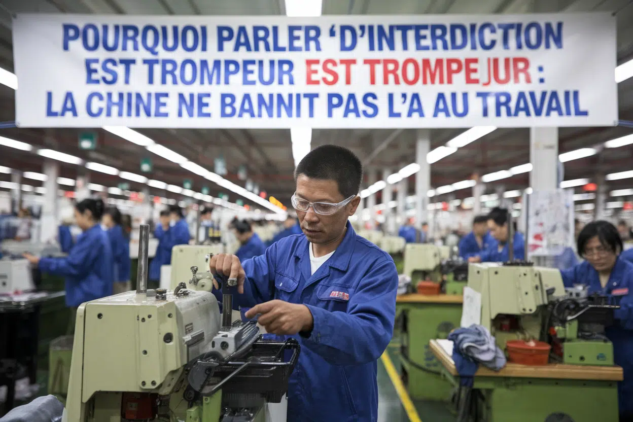 Pourquoi parler "d'interdiction" est trompeur: la Chine ne bannit pas l'IA au travail