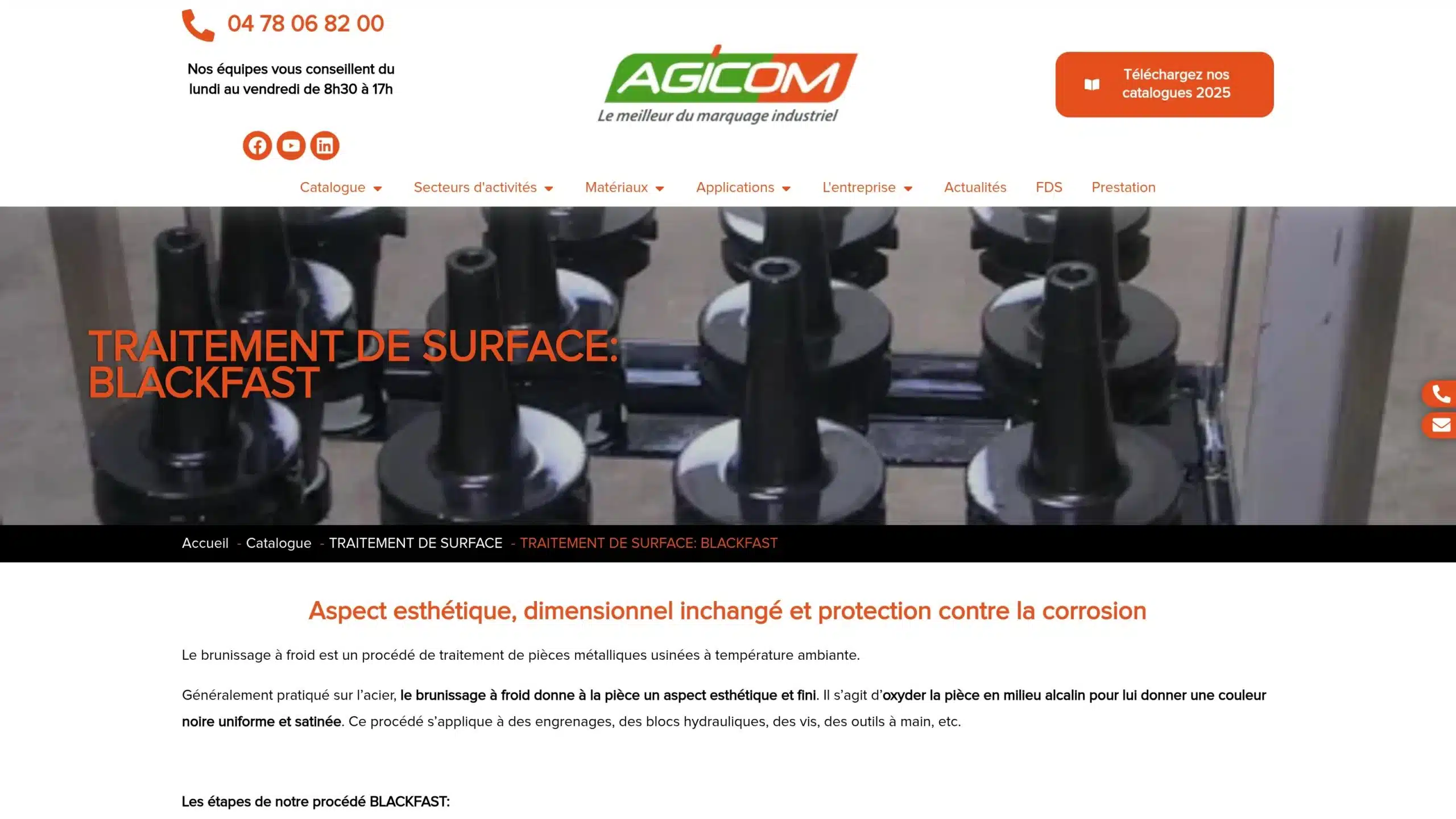 la gamme Blackfast d'Agicom